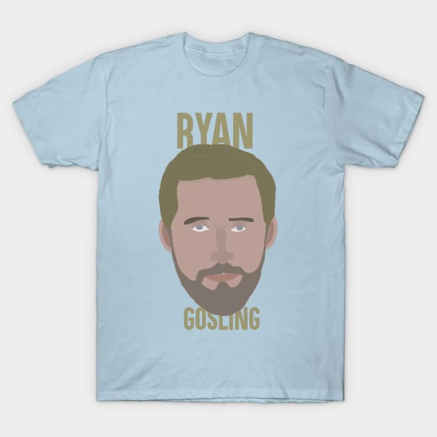 Ryan Gosling Head T-Shirt by JorisLAQ